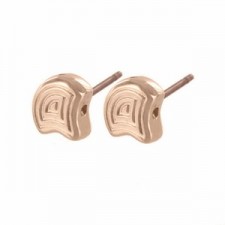 Cymbal ™ DQ metal Earpin Polykarpos for Ginko beads - Rose gold